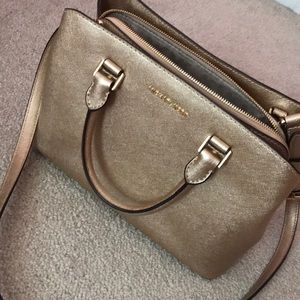 Gold Michael Kors bag
